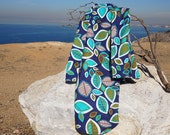 Generous, Oversized, Extra-Large 100 Cotton Blue and Green Nature Print Flannel Receiving Stroller Blanket 36 quot x 42 quot