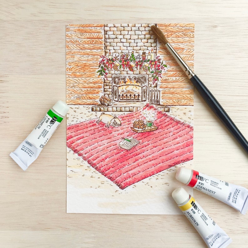 Warm and Cozy and Smells Good Postcard
