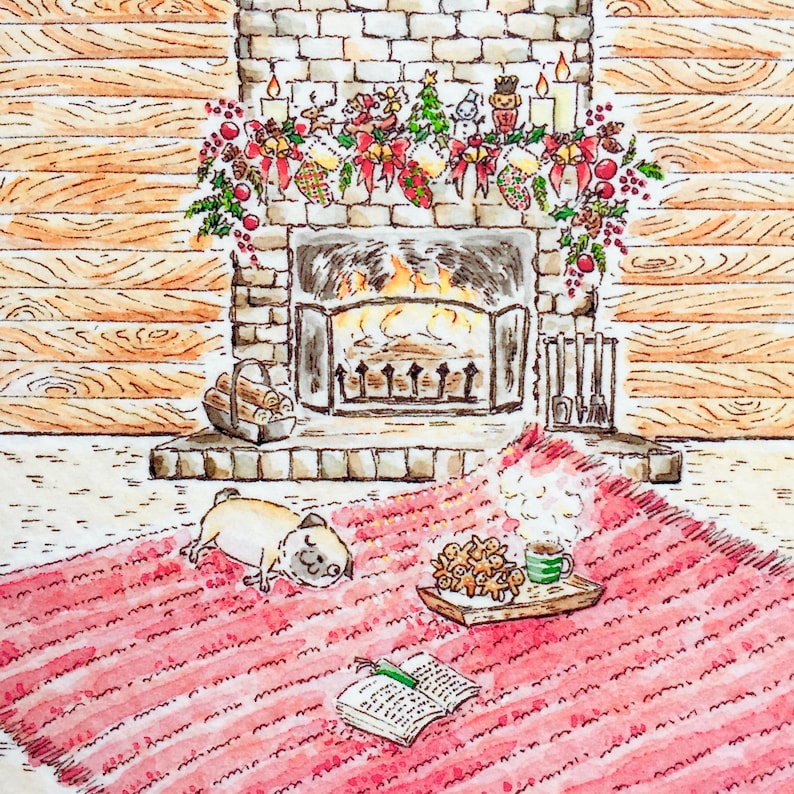 Warm and Cozy and Smells Good Postcard