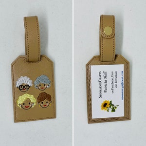 Golden Girls Luggage Tag with strap