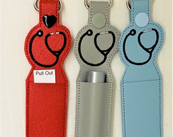 Stethoscope lip balm holder