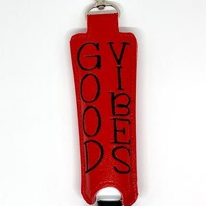 Good Vibes Hand Cream Holder key chain/bag tag