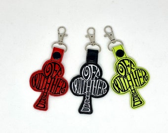 Off With Her Head key chain, bag tag (Alice in Wonderland)