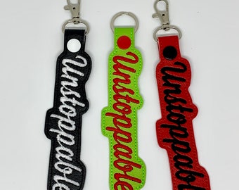 Unstoppable keychain, purse charm, bag tag
