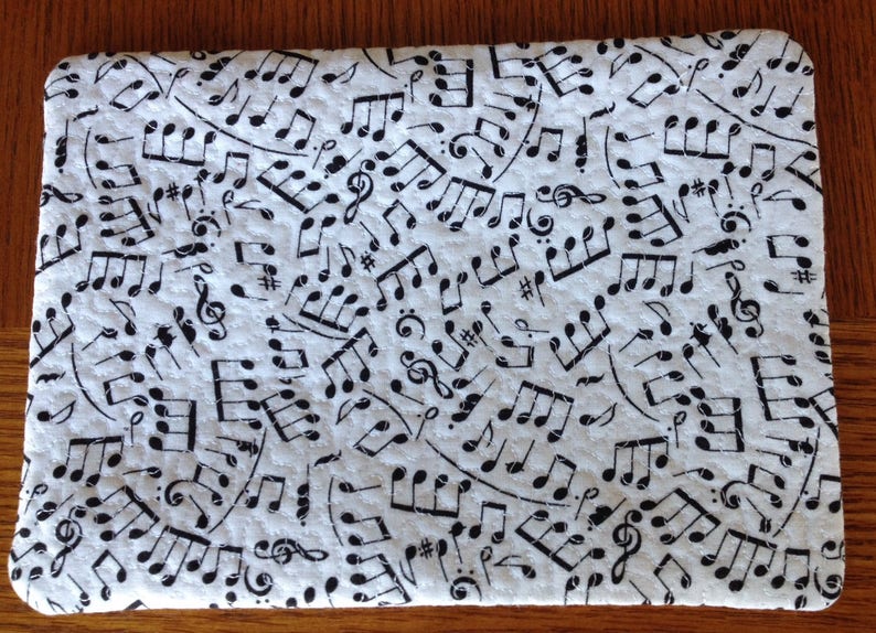 music lovers Mug rug for coffee lovers 6 x 8