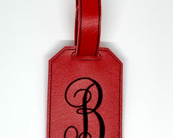 Vine Font Luggage Tag with strap