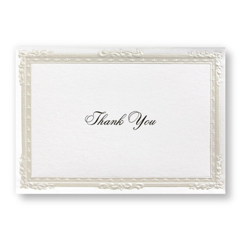 Pearl Embossed Border Wedding Invitation Suite / Wedding RSVP Etsy