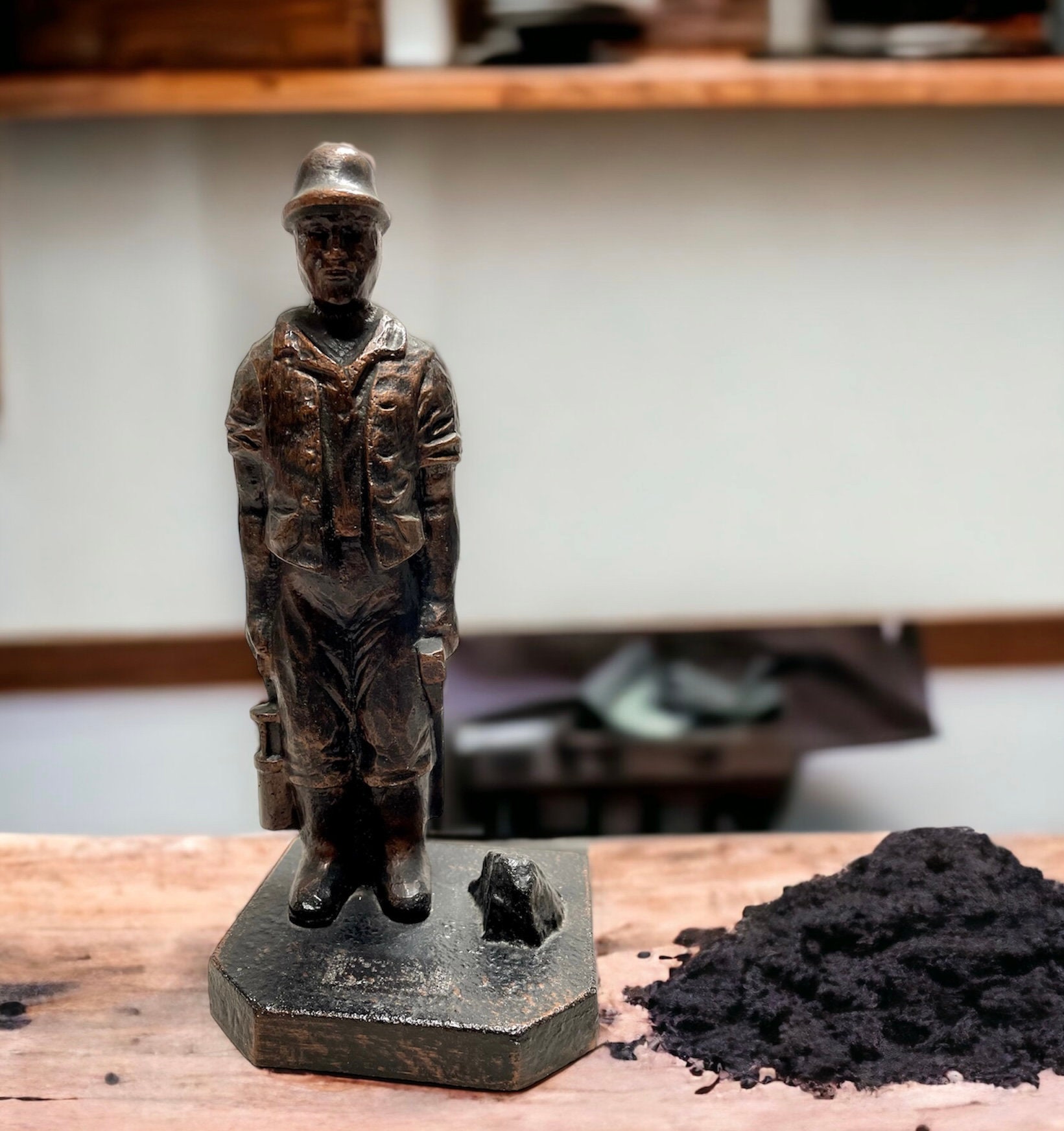 1960s USヴィンテージ【Coal Miner Statue】オブジェ 置物 1960s USヴィンテージ【Coal Miner Statue】オブジェ 置物