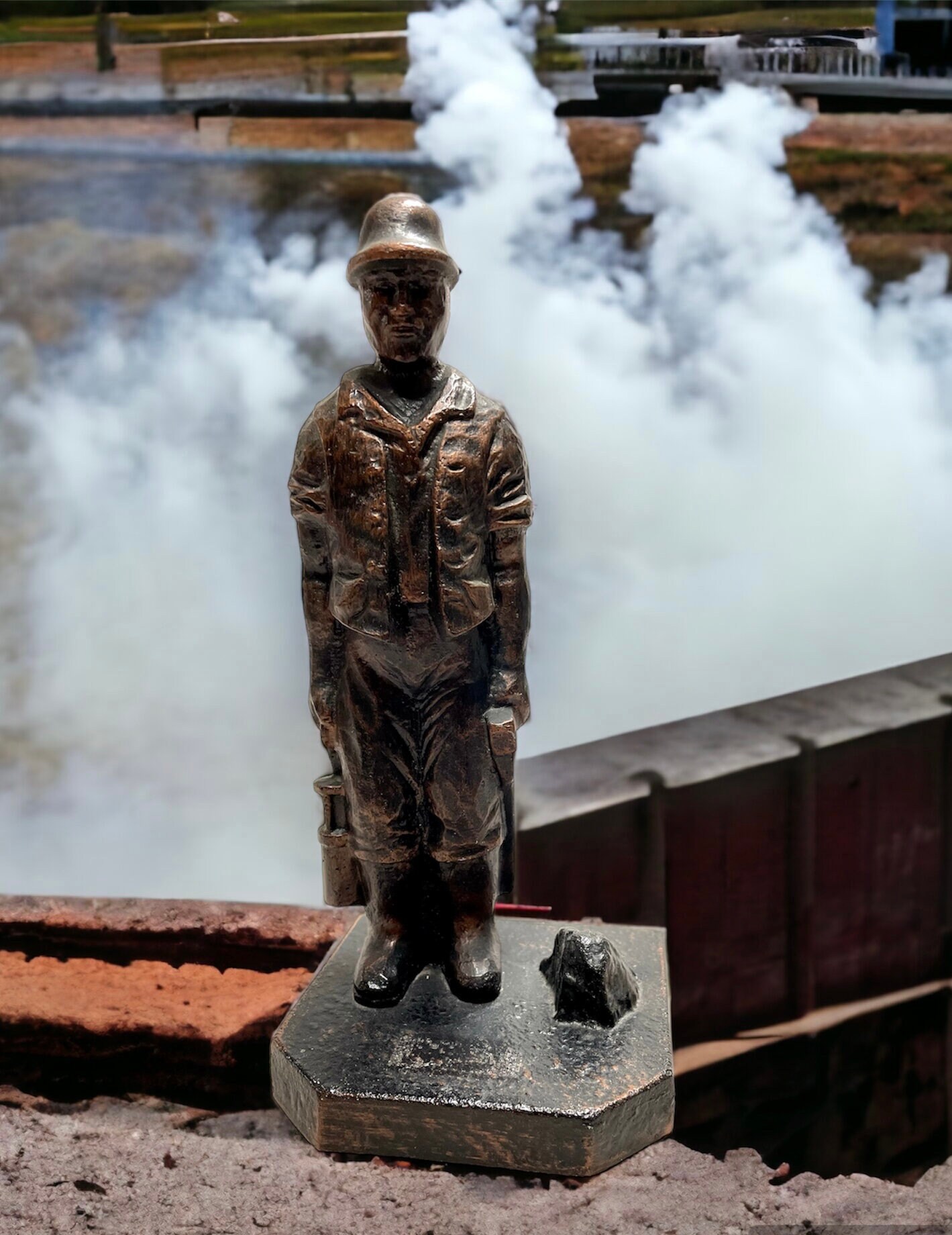1960s USヴィンテージ【Coal Miner Statue】オブジェ 置物 1960s USヴィンテージ【Coal Miner Statue】オブジェ 置物