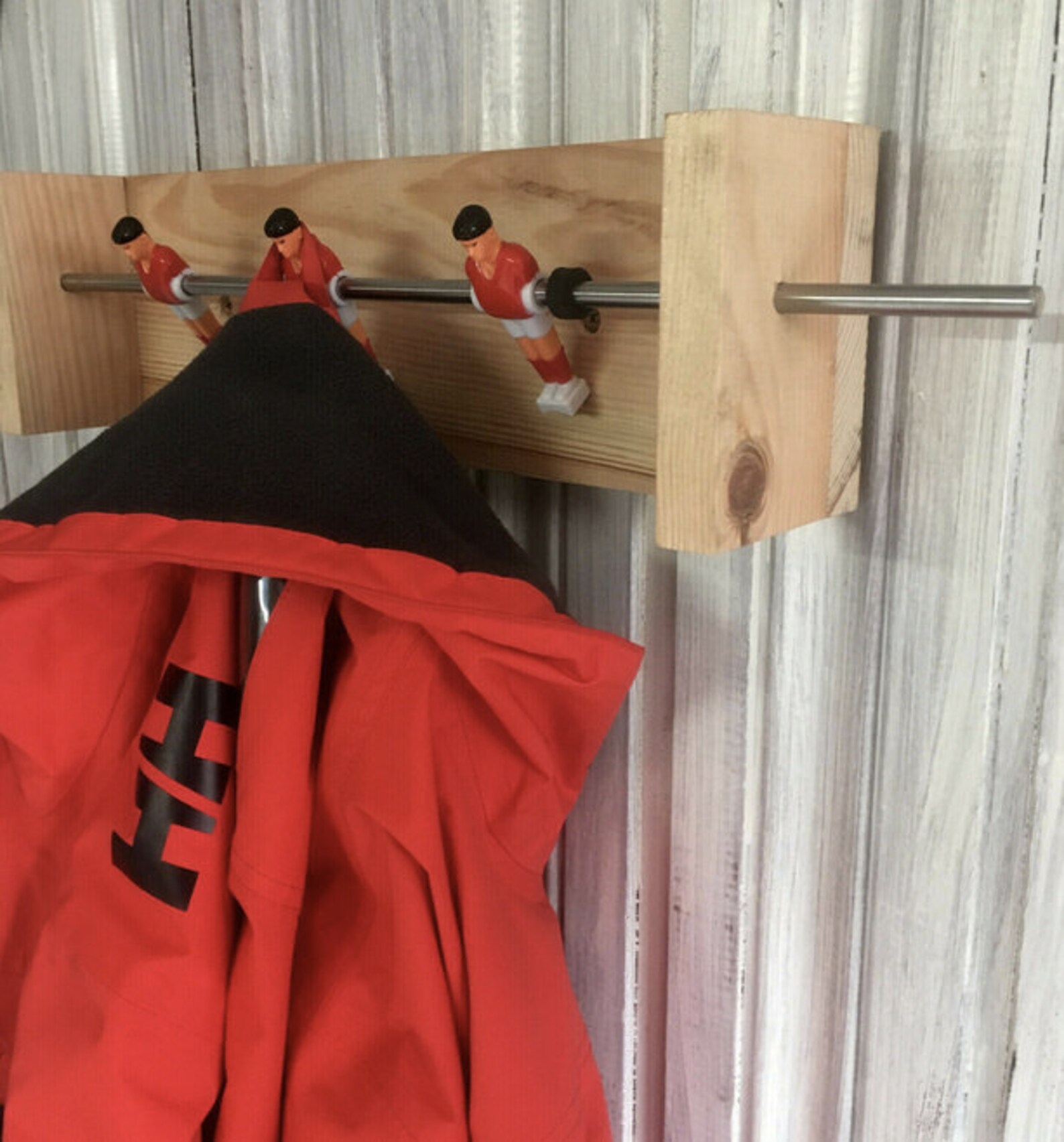 Football Coat Rack Soccer Wall Hanger Foosball Etsy