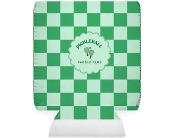 Customizable Pickleball Paddle Club  Can Cooler Sleeve | Custom Bachelorette Party Favors | Bridal Family Gift