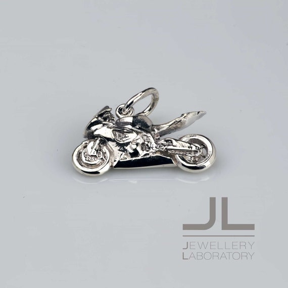 Sterling Silver Motorbike Necklace