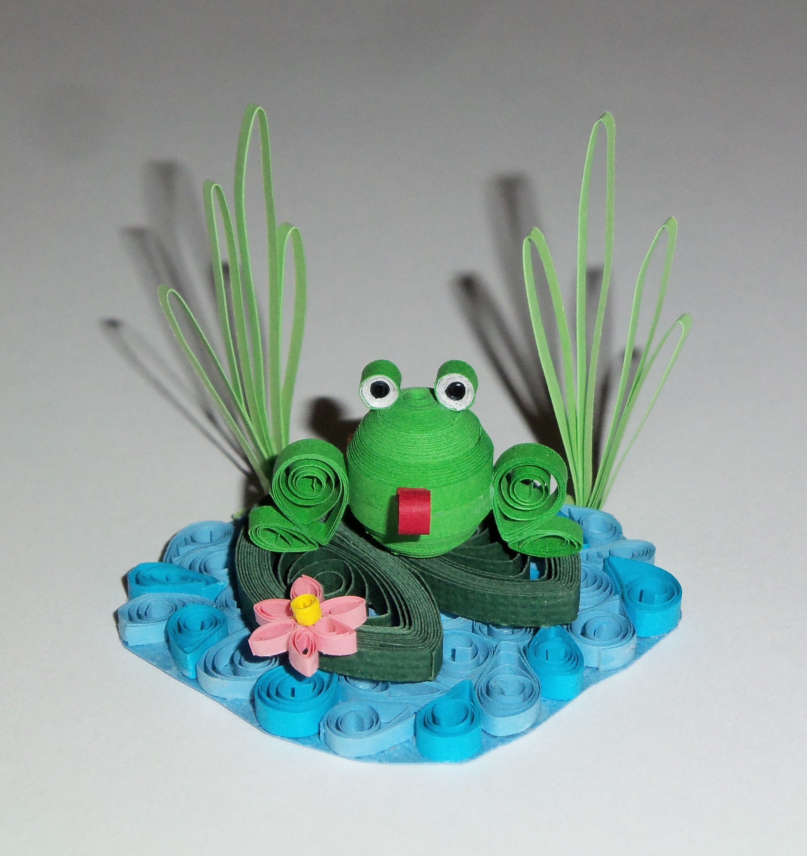 Frog on A Lily Pad Quilling Pattern Etsy