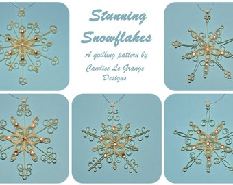 Stunning Snowflakes Quilling Pattern