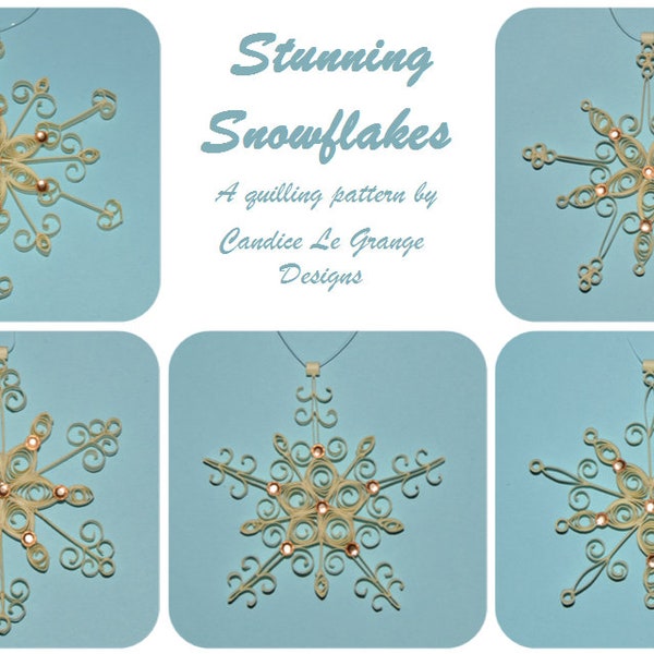 Stunning Snowflakes Quilling Pattern