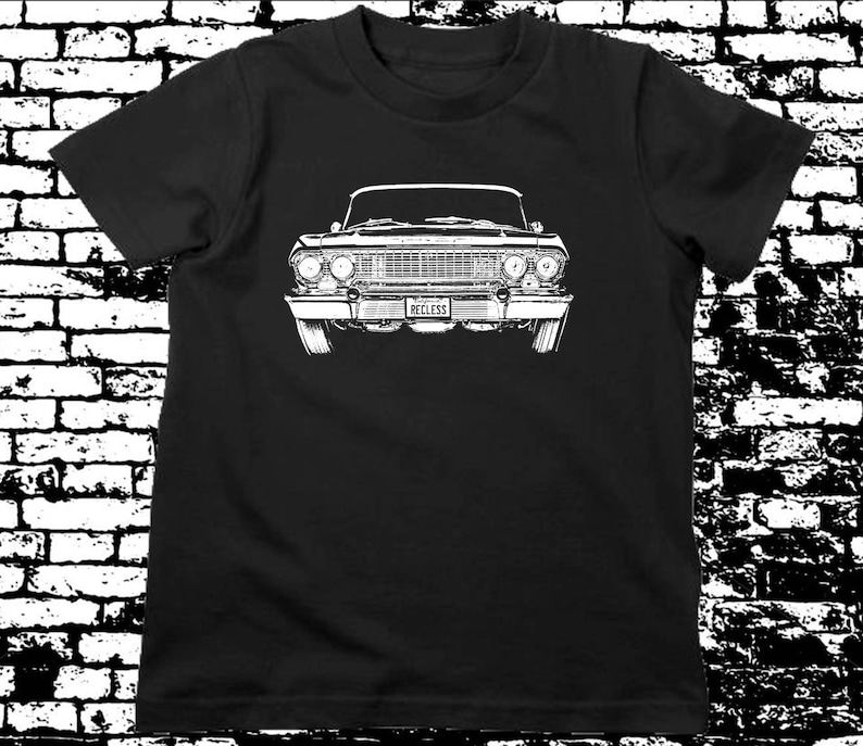 Lowrider Toddler 63 Impala T-Shirt kids boys girls unisex car shirt