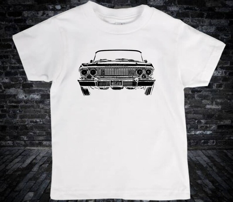 Lowrider Toddler 63 Impala T-Shirt kids boys girls unisex car shirt