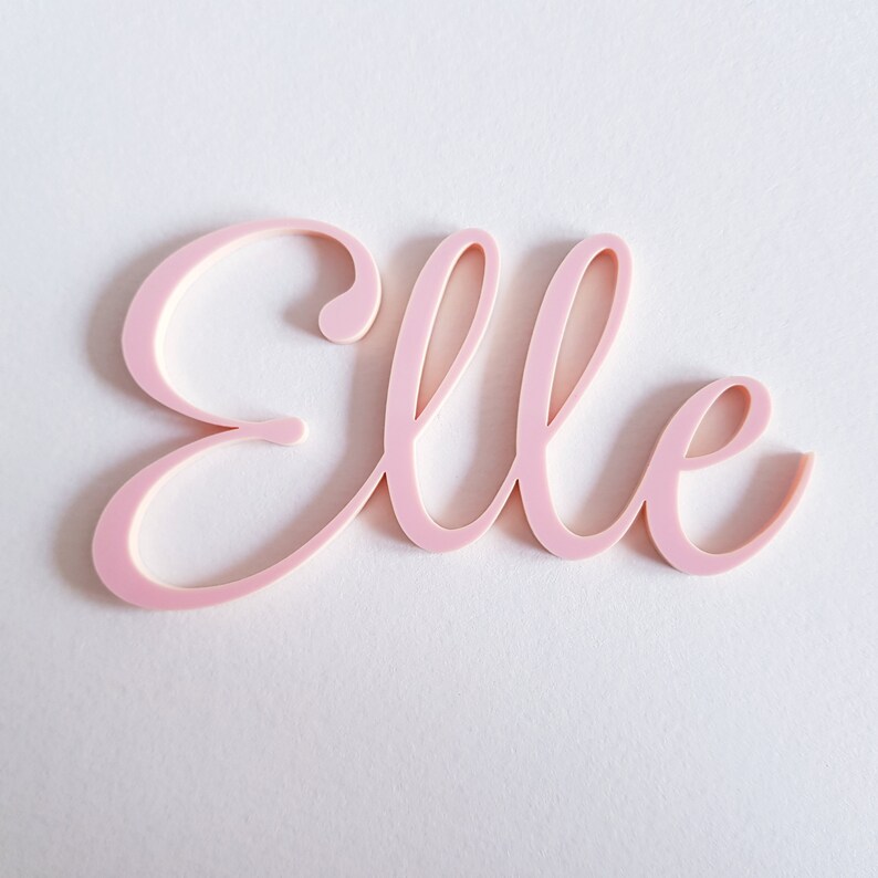 Acrylic Name Signs Decorative Acrylic Names Wall Name Etsy