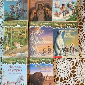 Magic Tree House books by Mary Pope Osborne Condition very good-excellent. Start Your Collection or add to your series.