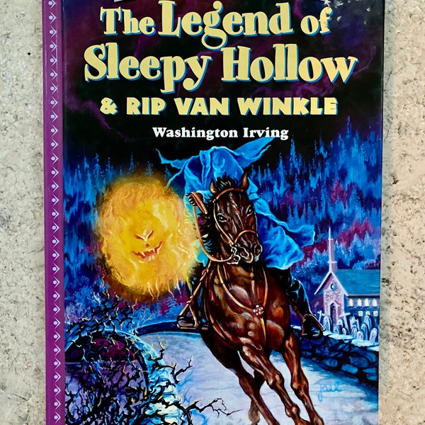 Treasury of Illustrated Classics "The Legend of Sleepy Hollow and Rip Van Winkle" vintage 2001 book. VG. Vintage condition