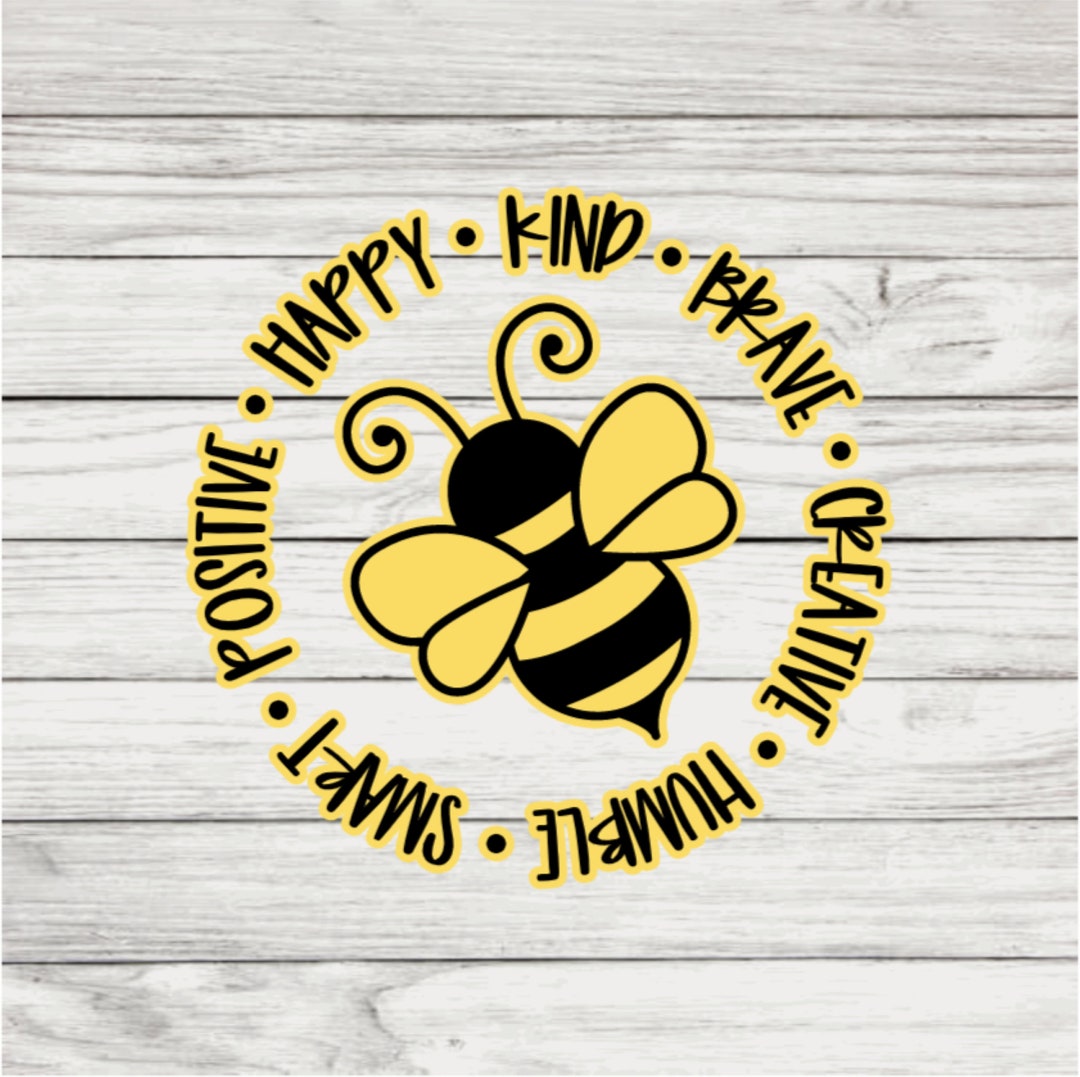 Bumble Bee Vinyl Decal DIY Projects Tiered Tray Decor Car Etsy
