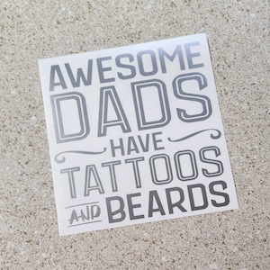 Awesome Dads Vinyl Decal, Daddy Sticker, Gift for Dad, Mug Decal, Fathers Day Decor, DIY Fathers Day Gift, Car Decal, Daddy Sticker