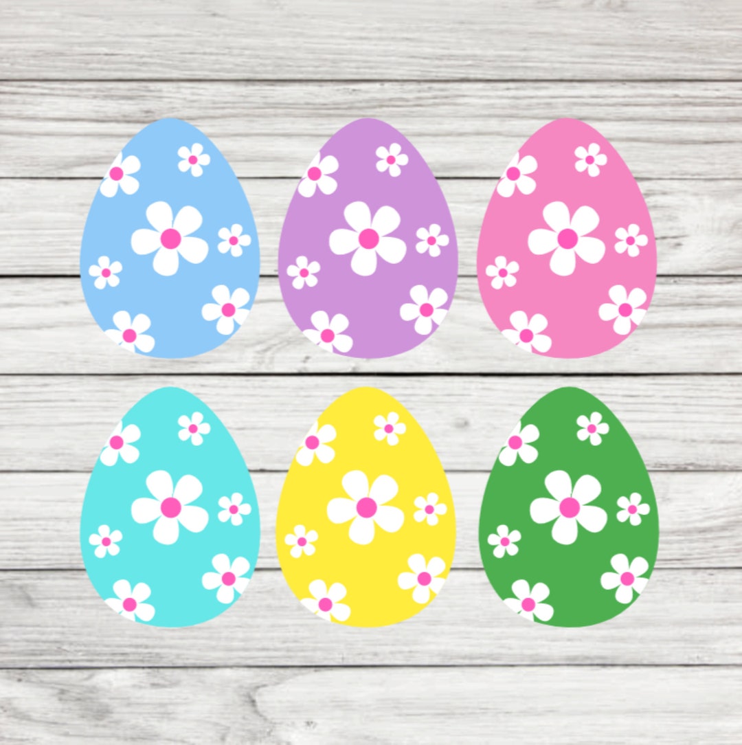 Easter Egg Vinyl Adhesive Decal Decoration Holiday Projects, Easter Egg