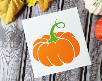 Pumpkin Vinyl Decal Sticker for Halloween