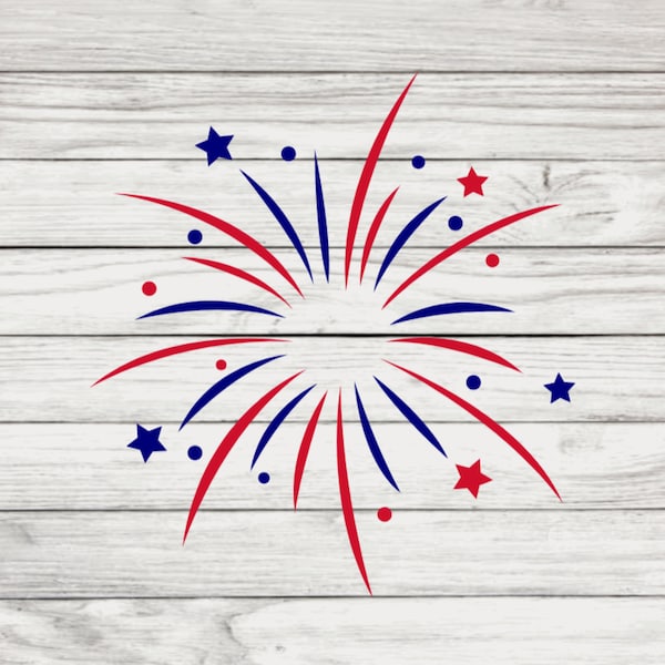 4th of July Vinyl Decal, July Fourth Decorations, July 4th Decoration decal, Patriotic Vinyl Decal, Red White Blue Vinyl Decal Sticker