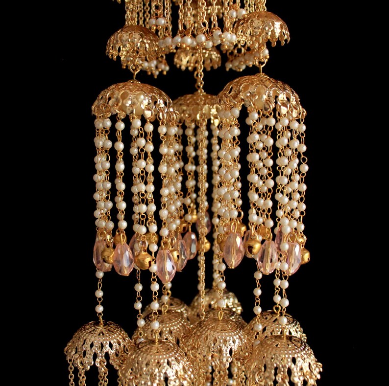 Customized Bridal Kaleere With Bride & Groom Initials – Gold Punjabi ...