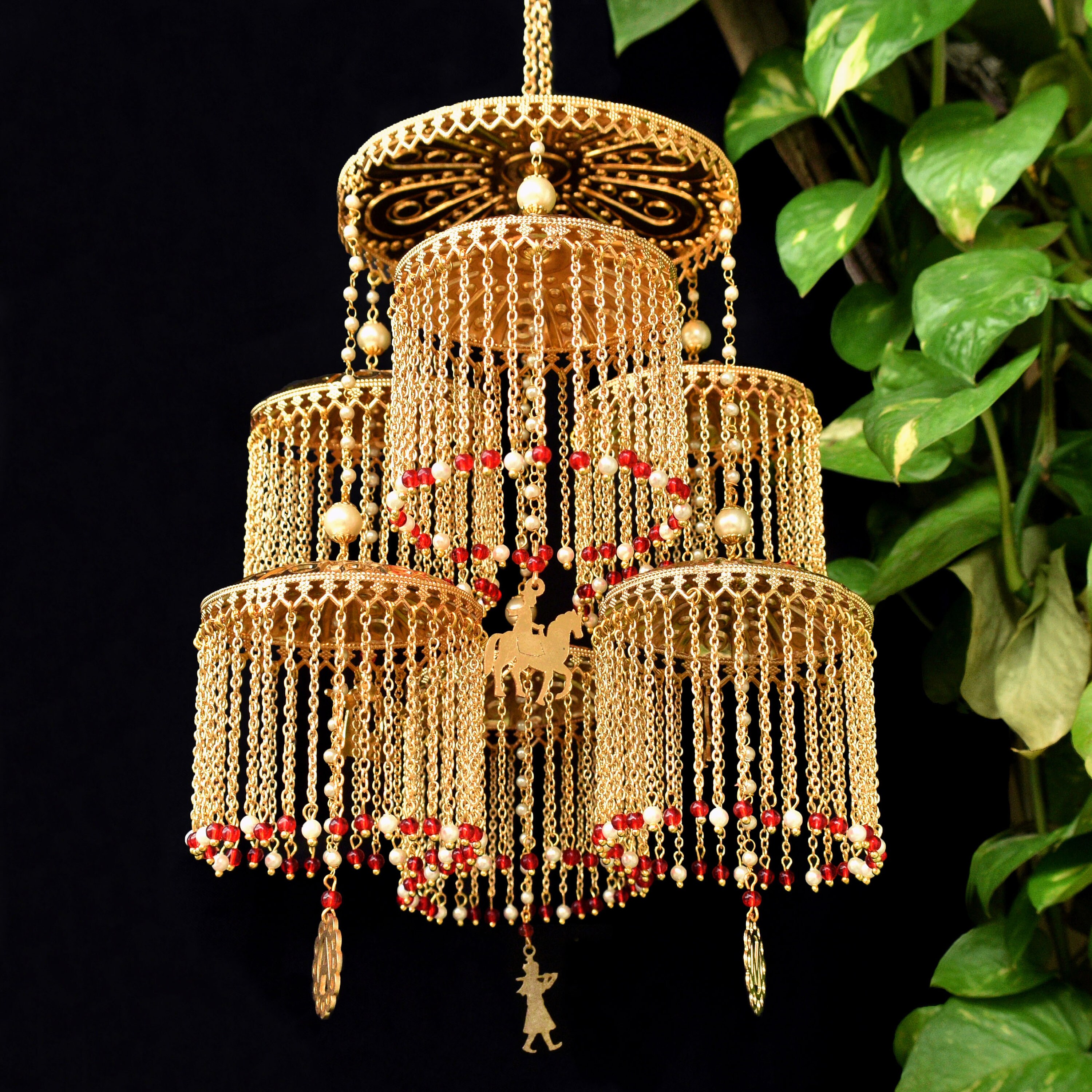 Red Color Gold Plated Kaleera - MKL6