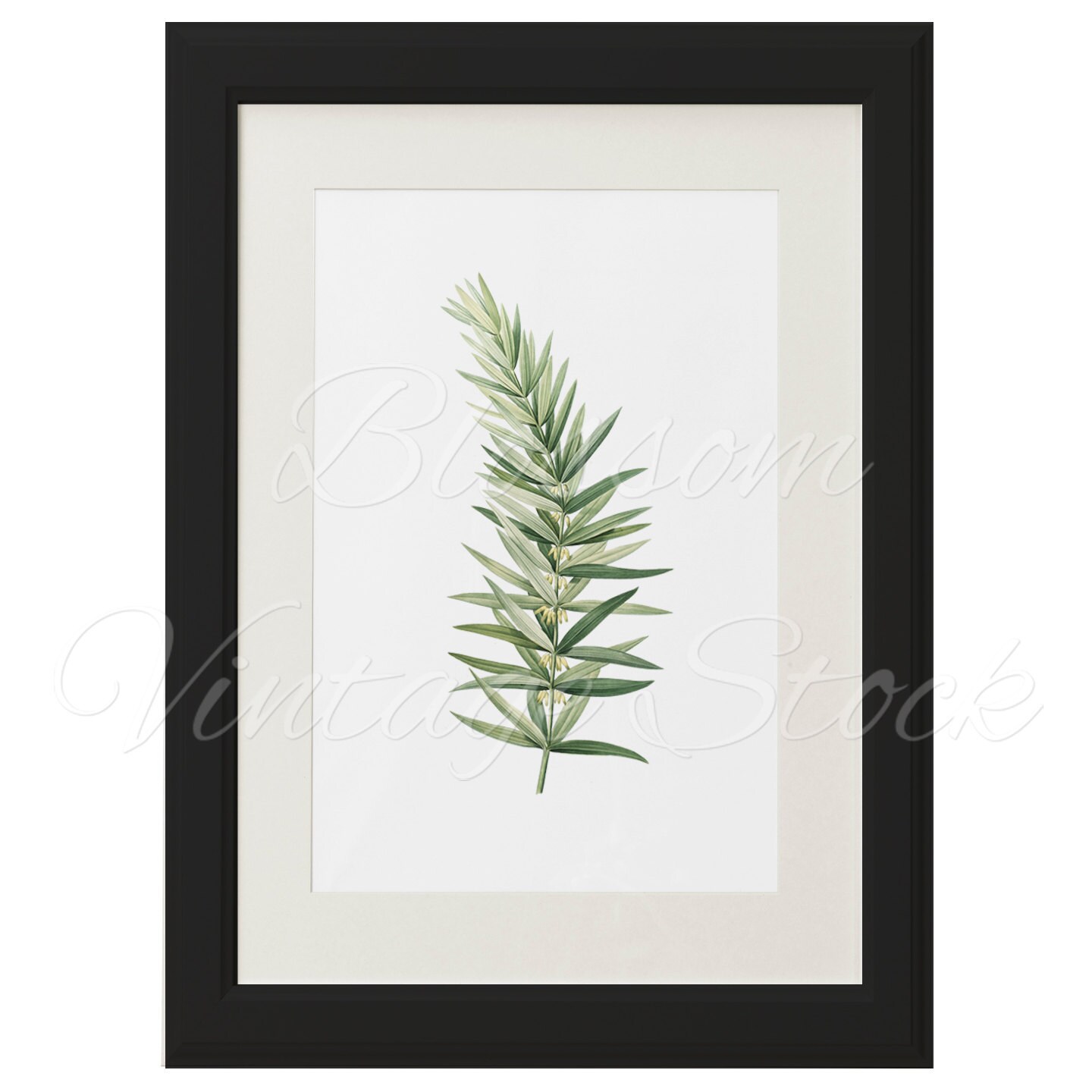 Leaves Botanical Print Foliage Botanical Leaf Print Digital Etsy