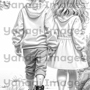 Big Brother Coloring Pages in Grey Tones - Etsy