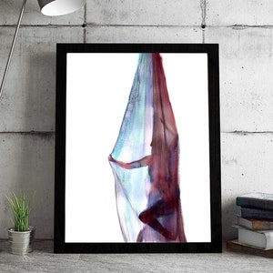 Unbreakable lotus - Aerial silks - Silk yoga Print watercolor painting - Aerialist gift - Aerialist painting - Aerial art - Aerial yoga gift