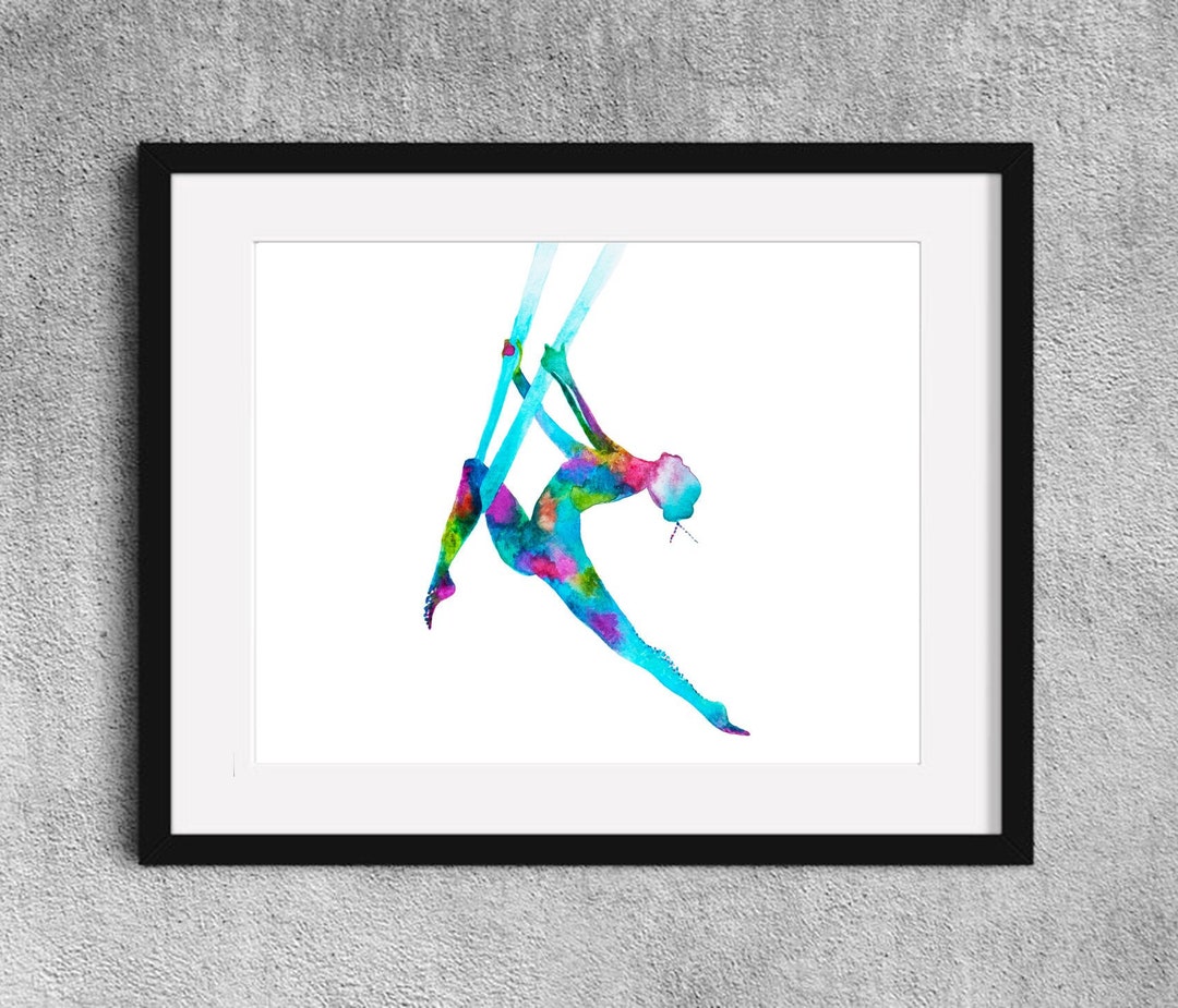 La Femme Balance - Printable Art - Aerial Yoga Art - Instant Digital ...