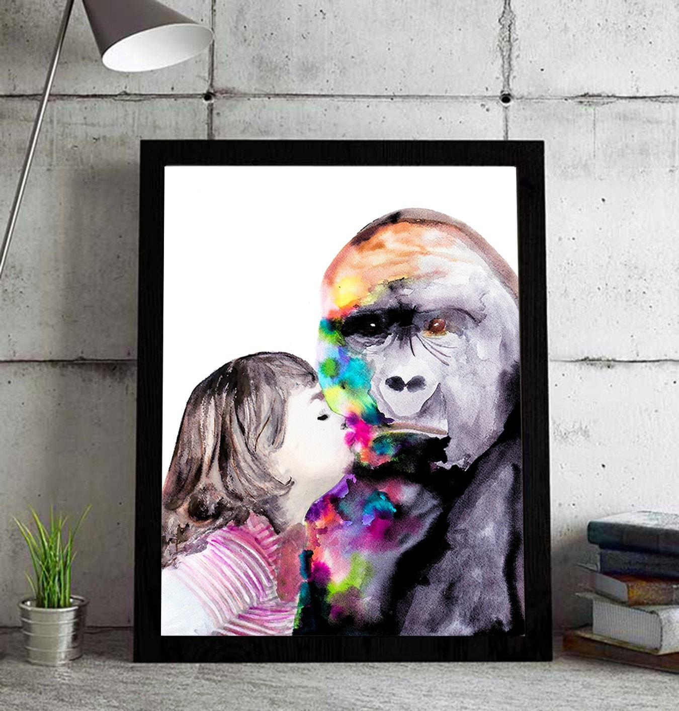Teach Them Love Animals Watercolor Art Print/painting - Etsy Teach Them Love Animals Watercolor Art Print/painting - Etsy