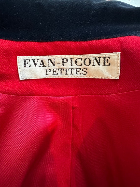 Vintage Women’s EVAN PICONE PETITE Red Wool Cropp… - image 8