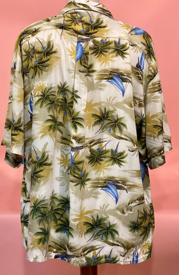 1980's Vintage Hawaiian Shirt-Size Medium-Men's o… - image 7