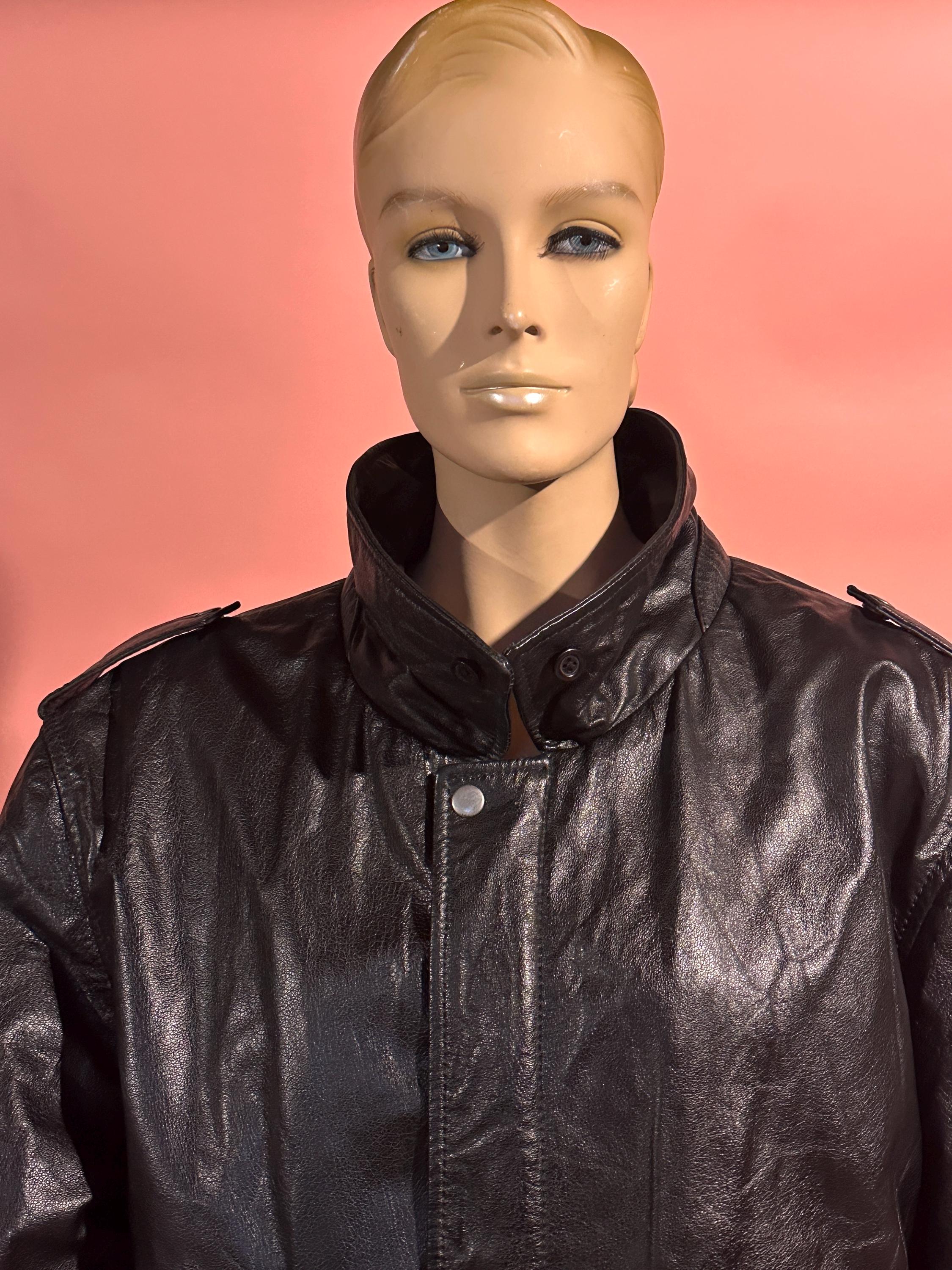 ジャケット・アウター Vintage Leather Jacket Italy BALL BASIC Vintage Bally International Leather Jacket Made in Italy - Etsy