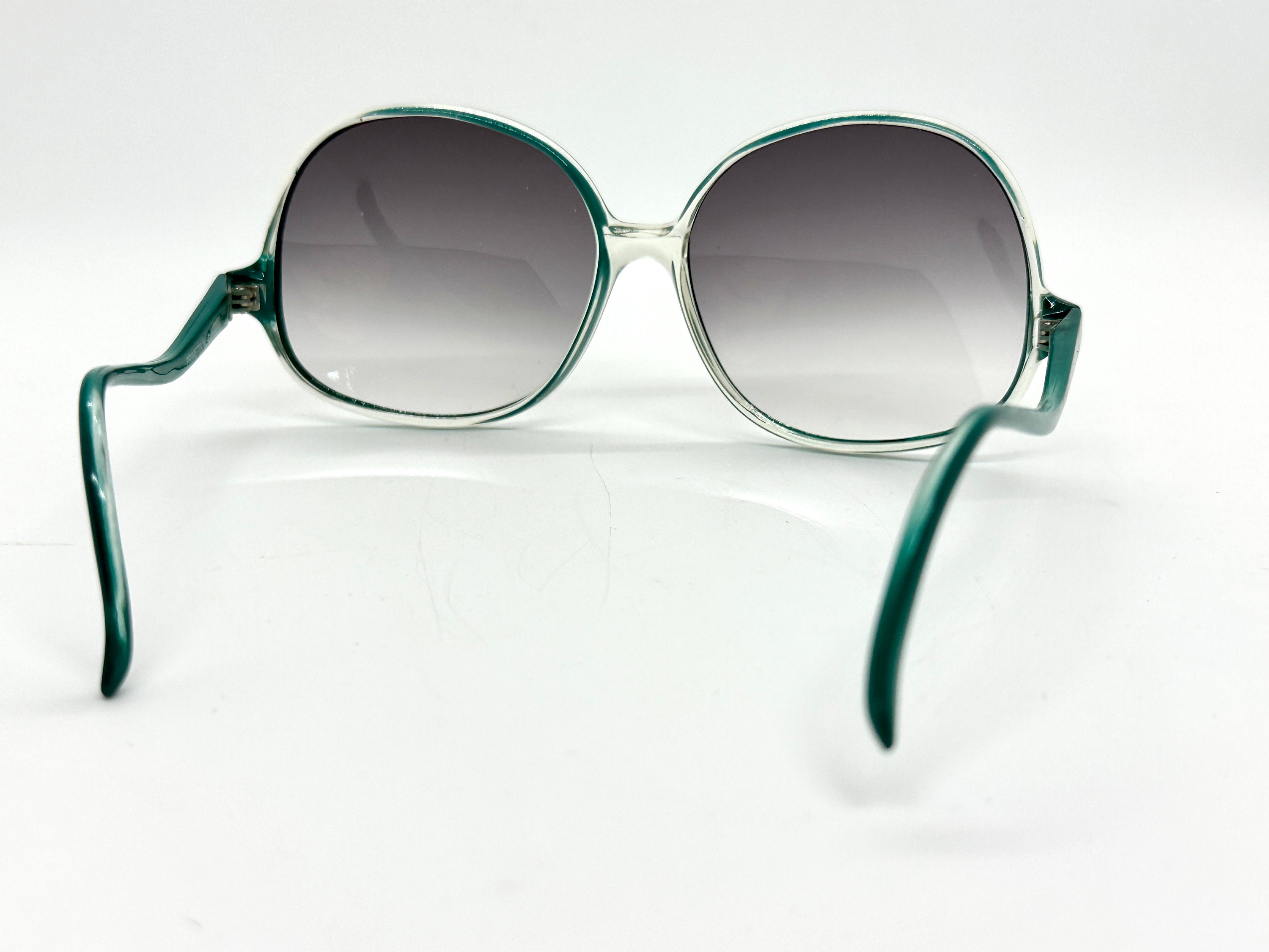 Grey Frames - Vintage Oversized 1970s DISCO With Lens Charcoal Sunglasses True Womans PRIMETTA Israel West Germany Etsy Turquoise Lets Go