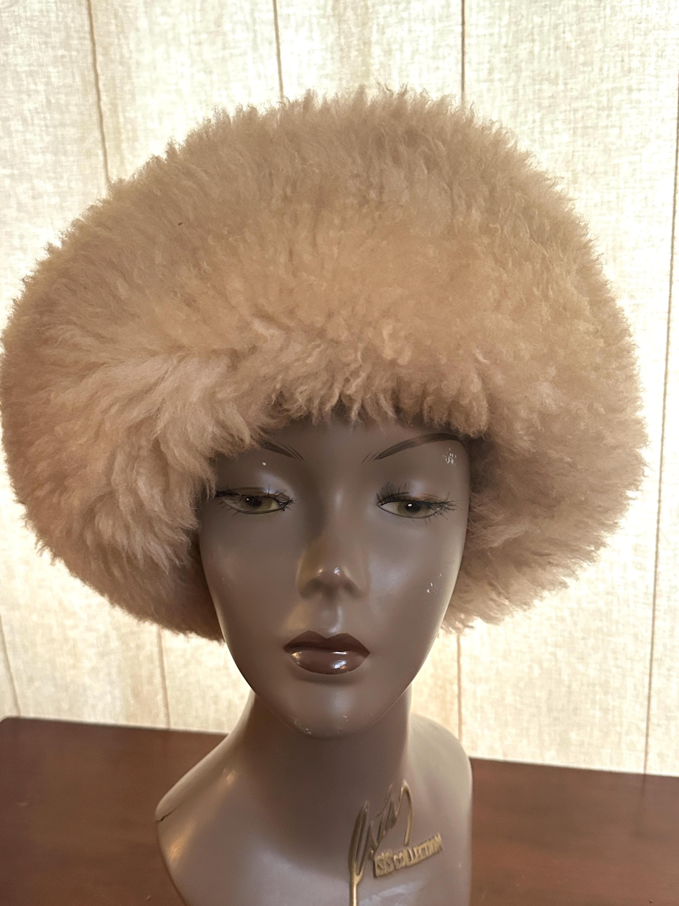 60s Lamb Fur Hat - Etsy
