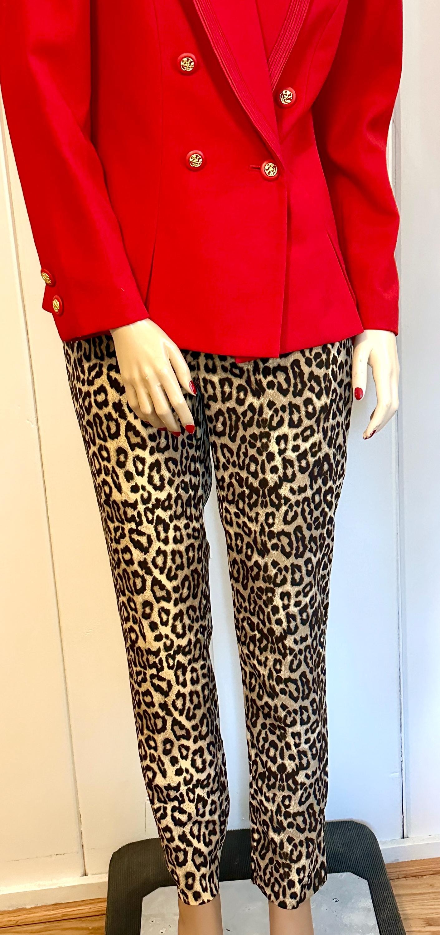 Banana Republic Leopard Print Pants 28” Waist Silky Fabric New Without Tags
