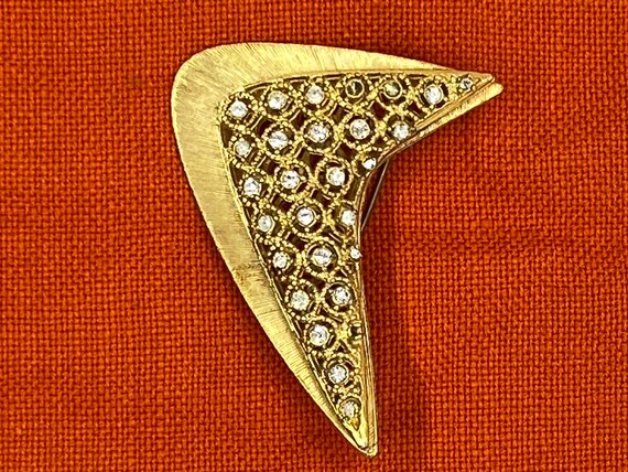 Beautiful Mid Century Vintage Layered Brooch Pin … - image 2