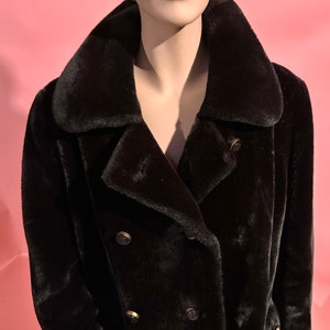 Amazing and so Soft! Vintage 1960's Dark Brown BORGAZIA Faux Fur