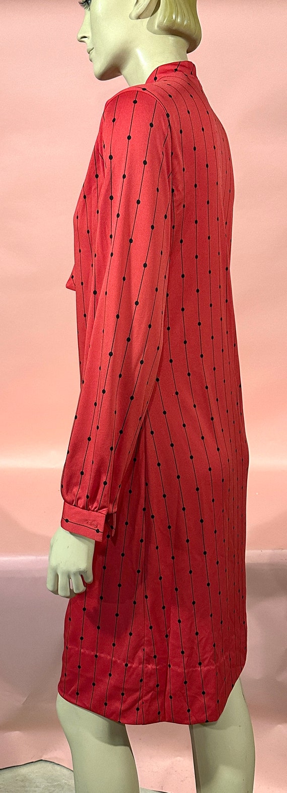 Vintage 1960’s LADY BLAIR Red Mini Shift Dress wi… - image 9