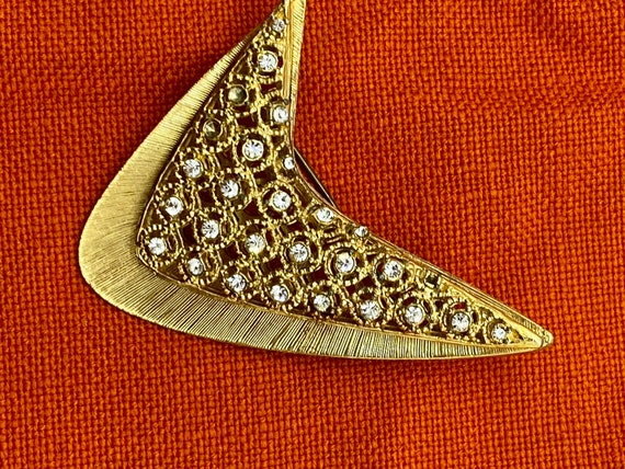 Beautiful Mid Century Vintage Layered Brooch Pin … - image 4