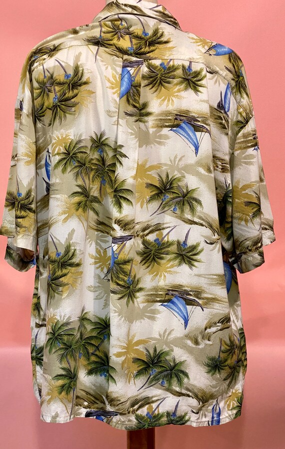 1980's Vintage Hawaiian Shirt-Size Medium-Men's o… - image 8