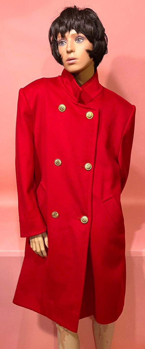 Red coat sales gold buttons