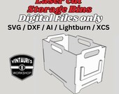 Digital Files for Laser Cut Stacking Storage Bins