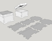 Laser Cut File | 3" Decorative gift or keepsake box for 1/4" material